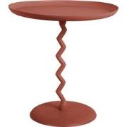 Bijzettafel Zig Zag - Rode oker - Ø40cm