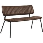 LABEL51 Eetkamerbank Gusto - Bruin - PU-Leder - 120 cm