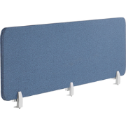 Beliani WALLY - Bureauscheidingswand-Blauw-Polyester