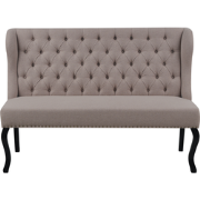 Beliani TORSBY - Tweezitsbank-Bruin-Polyester
