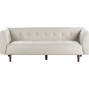 Beliani BYSKE - Driezitsbank-Beige-Polyester