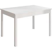 Meubella Eetkamertafel Steve - Wit - 160 cm - Uitschuifbaar