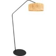 Anne Lighting - vloerlamp - ZigZag - naturel zwart - metaal - booglamp...