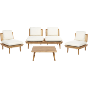 Beliani ACCADIA - Zitgroep-Lichte houtkleur-FSC® gecertificeerd acacia...