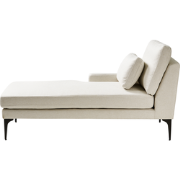 Beliani EWRON - Chaise longue-Beige-Polyester