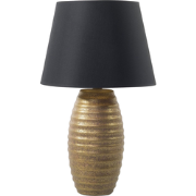 Beliani EBRO - Tafellamp-Goud-Porselein