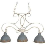 Clayre & Eef Hanglamp  60x15x42 cm  Grijs Ijzer Hanglamp Eettafel