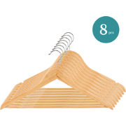 Nordix Kledinghangers Set 8 stuks - Hout - Kleerhangers