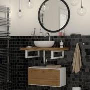 Wandhouder Plankhouder set van 2 350 x 150 mm wit staal ML design