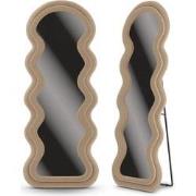 Passpiegel - Wavy Teddy Spiegel - 160x60cm - Wit Creme