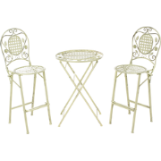 Beliani BIVIO - Bistroset-Groen-IJzer