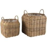 PTMD Mand Jezzelle - 45x45x53 cm - Polyethyleen - Naturel