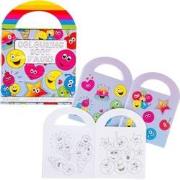 Decopatent 48 STUKS Vrolijke Smiley Kleurboekjes met Stickers - Trakta...
