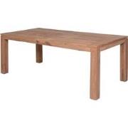 Mexico tafel 200x100xH76 natural teak/ poten 10x10