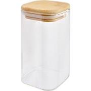 Clayre & Eef Voorraadpot  6x6x12 cm Transparant Glas Voorraadbus