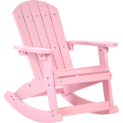 Beliani ADIRONDACK - Schommelstoel-Roze-Kunsthout