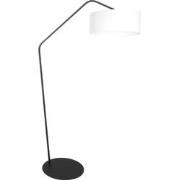 Anne Lighting - vloerlamp - ZigZag - wit zwart - linnen metaal - boogl...