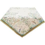 Clayre & Eef Tafelkleed  150x150 cm Beige Groen Katoen Vierkant Tropis...