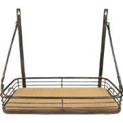 Clayre & Eef Wandrek  42x20x36 cm Zwart Ijzer Muurrek