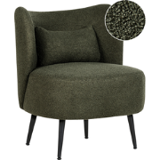 Beliani OTSBY - Fauteuil-Groen-Bouclé