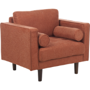 Beliani NURMO - Fauteuil-Bruin-Polyester