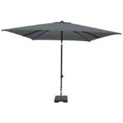 Stokparasol corsica push-up 200x250cm polyester grey grade 6 zonwering