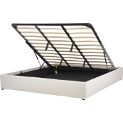 Beliani DINAN - Tweepersoonsbed-Beige-Polyester