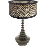 Anne Lighting - tafellamp - Bois - zwart - bamboe hout - Ø 40cm - E27 ...