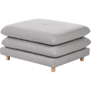 Beliani HEDEN - Ottomaan-Grijs-Polyester
