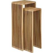 Mica Decorations Bijzettafel Yonker - 35x25x80 cm - Hout - Bruin- Set ...