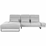 Beliani IKAST - Hoekbank-Grijs-Polyester