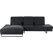 Beliani IKAST - Hoekbank-Zwart-Polyester