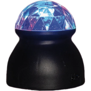 Mini Discolight Led Multi / Black Base / 3Xaaa With Dc