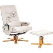 Beliani RELAXPRO - TV-fauteuil-Beige-Kunstleer