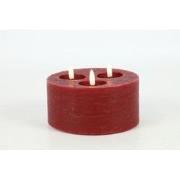 Ledkaars Lyon ro 15x15x10 cm rood
