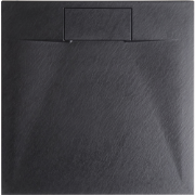 Beliani AZZURRO - Doucherek-Zwart-SMC (kunststof)