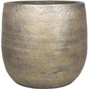 Pot mira d18h16 cm industrieel goud