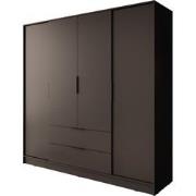 Meubella Kledingkast Kellan - Zwart - 206 cm