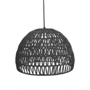 LABEL51 Hanglamp Rope - Zwart - Stof - L