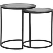LABEL51 Salontafel Set Pair - Antiek ash - Metaal - 40 cm