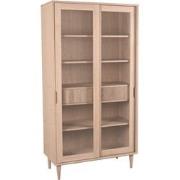 LABEL51 Vitrinekast Jule - Naturel - Eiken - 100 cm