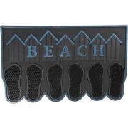 Clayre & Eef Deurmat  75x45 cm Grijs Kunststof Rechthoek Voeten Beach ...