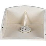 Clayre & Eef Servettenhouder  20x20x10 cm Wit MDF Kunststof Engel Serv...