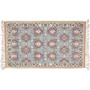 Clayre & Eef Vloerkleed  140x200 cm Blauw Rood Katoen Rechthoek Tapijt
