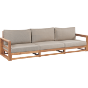 Beliani TIMOR - Tuinsofa-Lichte houtkleur-FSC® gecertificeerd acaciaho...