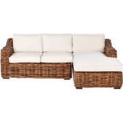 Beliani BRIATICO - Tuinsofa-Beige-Rotan
