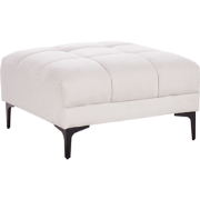 Beliani ALNES - Ottomaan-Wit-Polyester