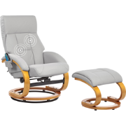 Beliani FORCE - Massagestoel-Grijs-Kunstleer