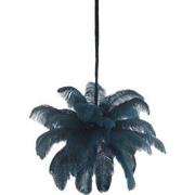 Light & Living - hanglamp - Feather - blauw - metaal - design lamp - E...