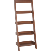 Beliani MOBILE TRIO - Boekenkast-Donkere houtkleur-MDF